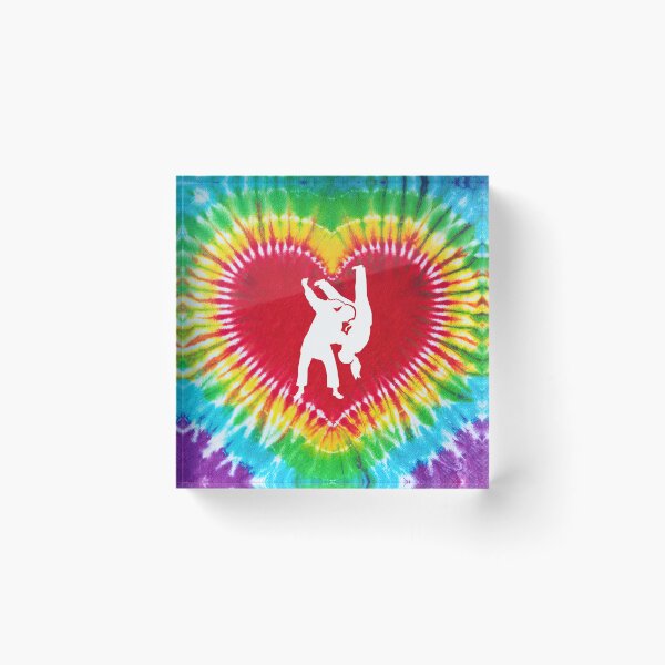Artikelvorschau,  Jiu Jitsu Tie Dye Herz Art.-Nr entworfen und verkauft von SweetTea4U.