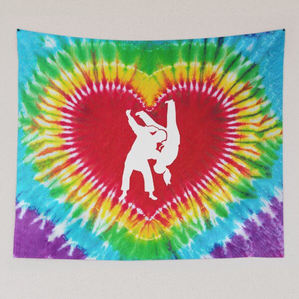 Item preview,  Jiu Jitsu Tie Dye Heart Art designed and sold by SweetTea4U.