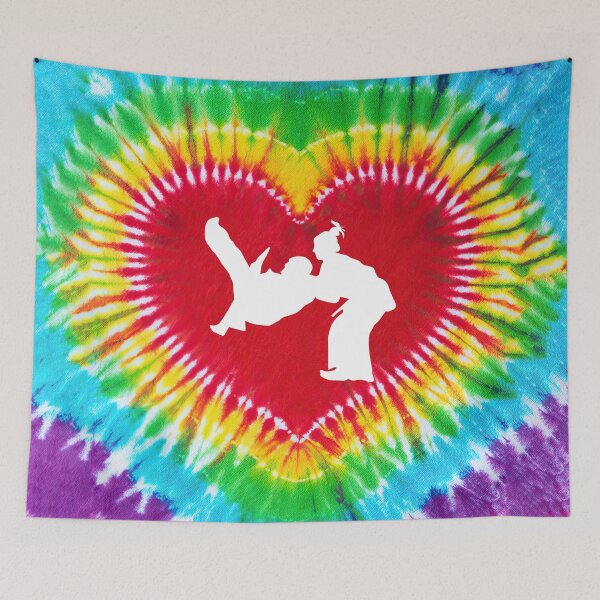 Item preview, Judo Tie Dye Heart Art designed and sold by SweetTea4U.