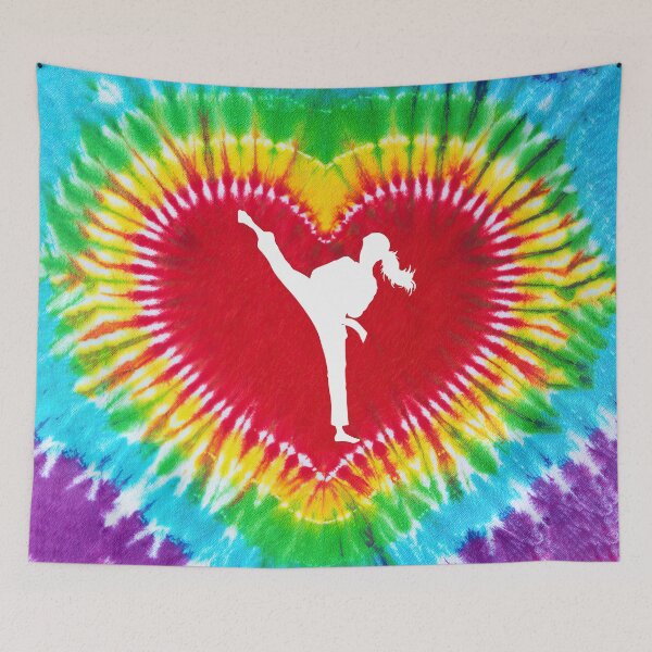 Item preview, Karate Tie Dye Heart Art designed and sold by SweetTea4U.