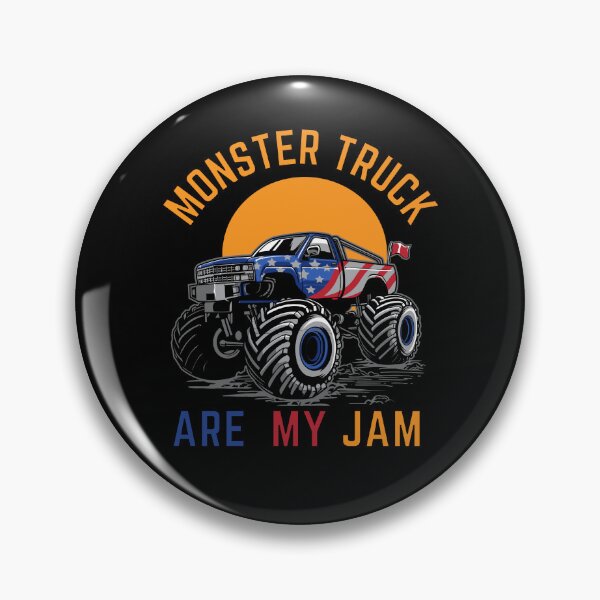 Item preview, Monster Truck  Are My Jam Retro Vintage Sunset Cool Engines designed and sold by PuPPuB.