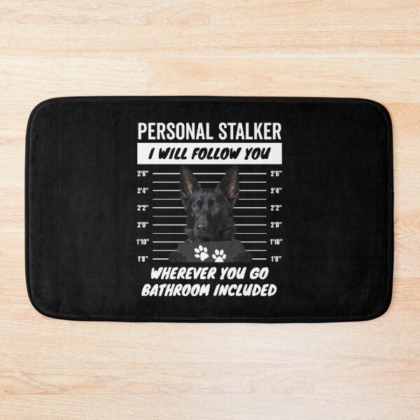 Item preview, Personal Stalker Dog – Black German Shepherd designed and sold by More Cute Dogs.