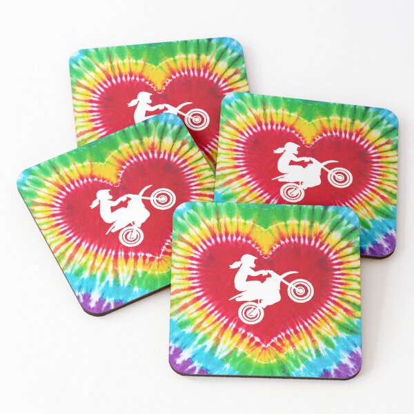 Item preview, Motocross Tie Dye Heart Art designed and sold by SweetTea4U.