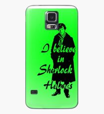 I believe in sherlock Holmes - green Case/Skin for Samsung Galaxy