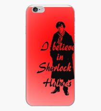 I believe in sherlock Holmes - red iPhone Case