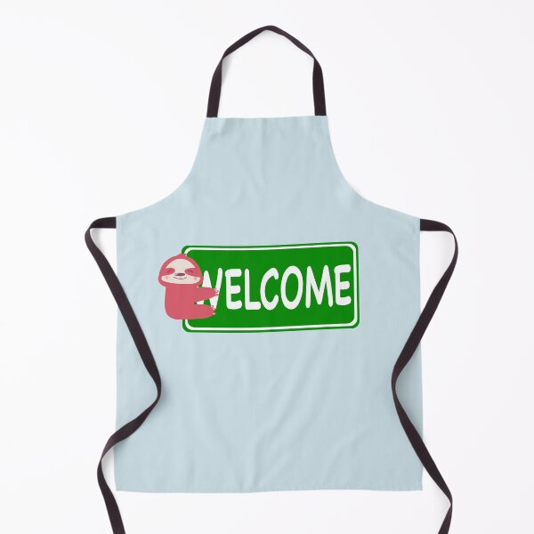 Item preview, Traffic Sign design, welcome sign with cute sloth - cute designed and sold by Aerithcloud01.