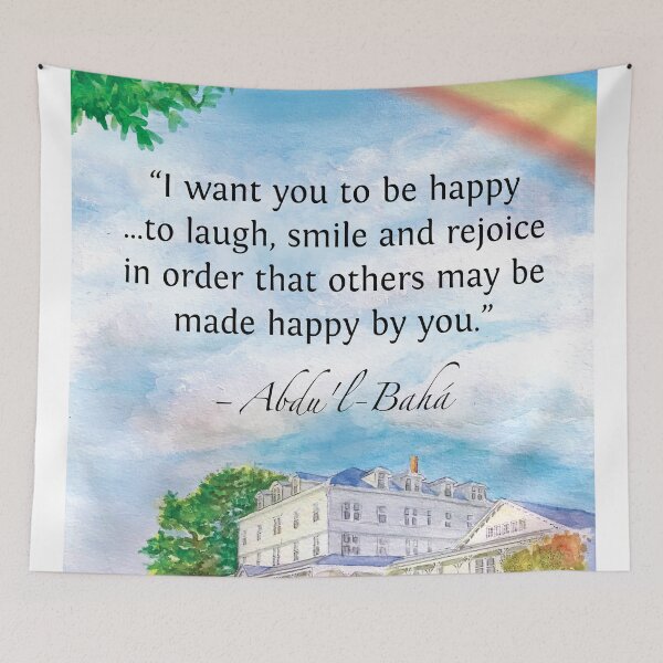 Item preview, Green Acre Abdul Baha happy quote designed and sold by marnoosh.