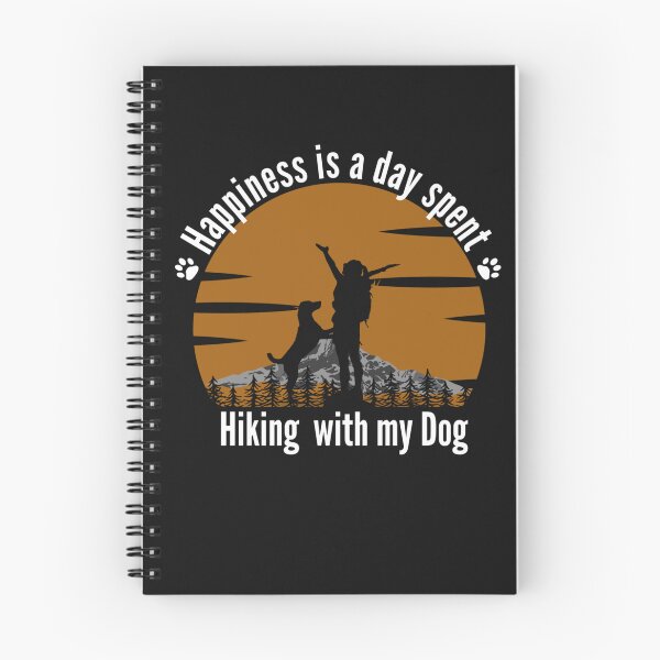 Item preview, happiness is a day spent hiking with my dog designed and sold by Kikruw.