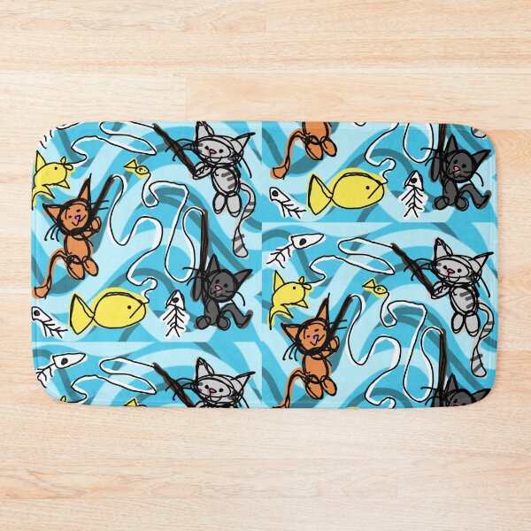 Item preview, Cat Fishing Hahahaha Scribble Pals designed and sold by MobiusMakings.