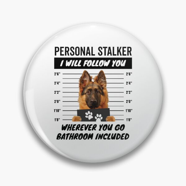 Item preview, Personal Stalker Dog – Long Haired German Shepherd designed and sold by More Cute Dogs.