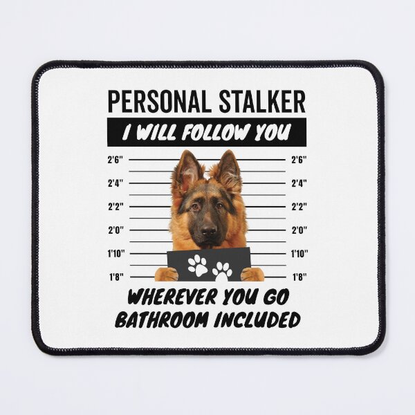 Item preview, Personal Stalker Dog – Long Haired German Shepherd designed and sold by More Cute Dogs.