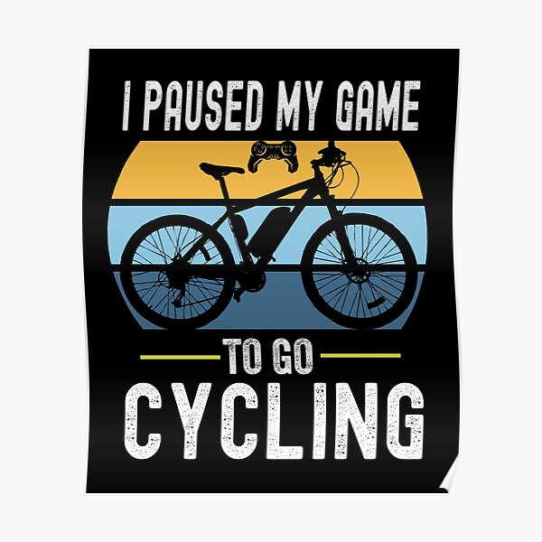Cycopath Funny Cycling Poster Wall Art Kitchen Bathroom Man Cave Gift Him Her 