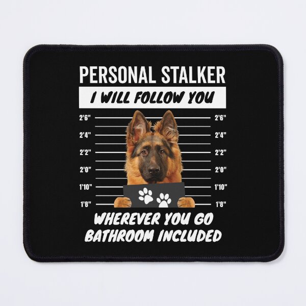 Item preview, Personal Stalker Dog – Long Haired German Shepherd designed and sold by More Cute Dogs.