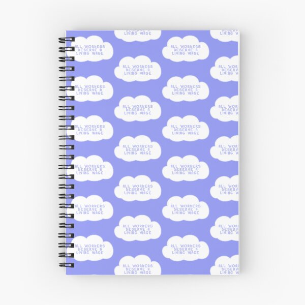 Item preview, All Workers Deserve A Living Wage Cloud designed and sold by voltzandvoices.
