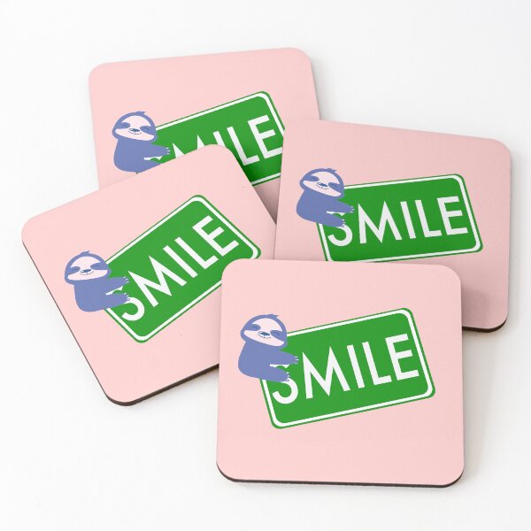 Item preview, Traffic Sign design, smile sign with cute sloth - cute designed and sold by Aerithcloud01.