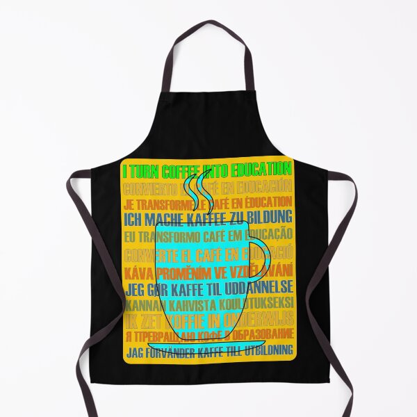 Item preview, I Turn Coffee Into Education Many Languages Teal Cup designed and sold by artfulnotebook.