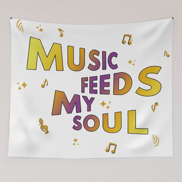 Item preview, Music Feeds My Soul For Music Lovers designed and sold by Vimbuy.