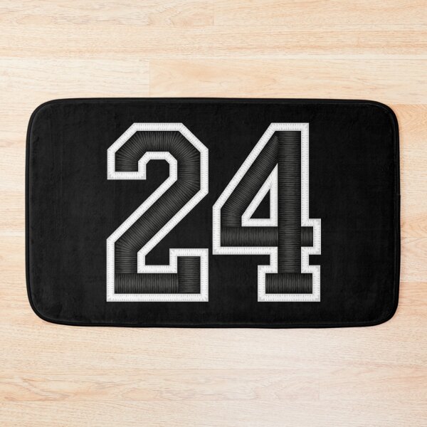 Item preview, 24 Black Jersey Sports Number twenty-four Football 24 designed and sold by elhefe.