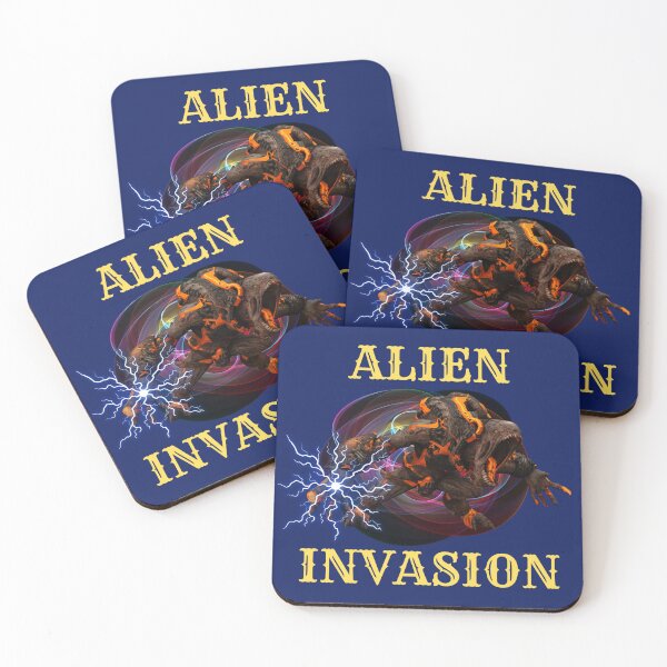 Item preview, ALIEN INVASION designed and sold by ZibaCentralShop.