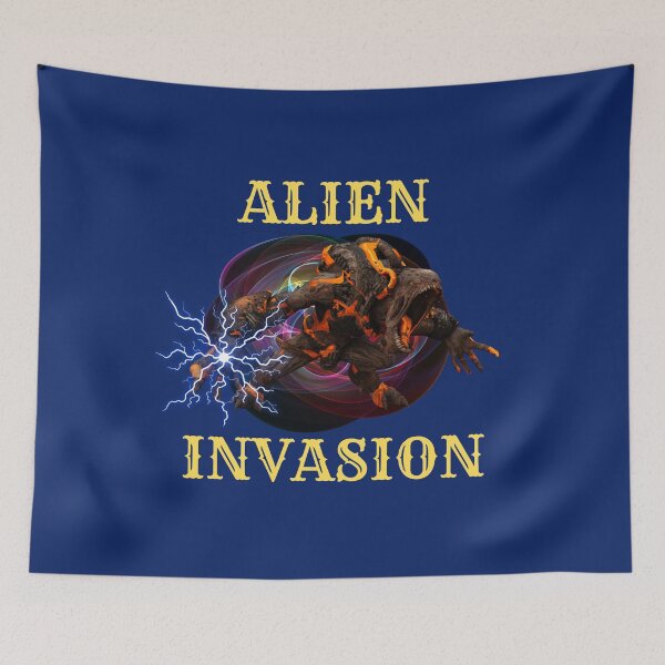 Item preview, ALIEN INVASION designed and sold by ZibaCentralShop.