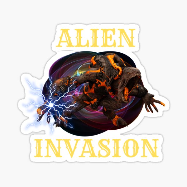 Item preview, ALIEN INVASION designed and sold by ZibaCentralShop.