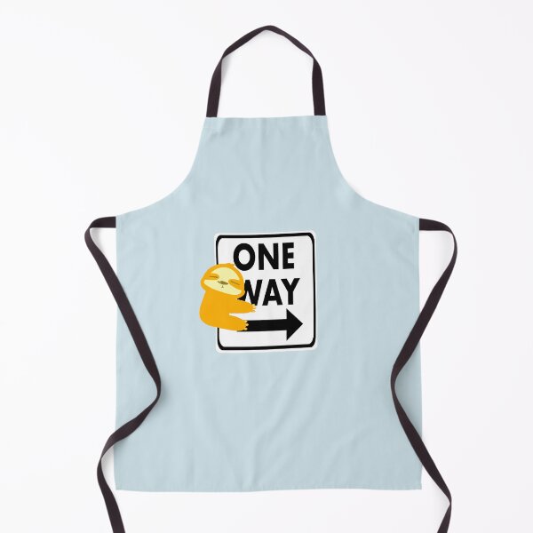 Item preview, Traffic Sign design, one way sign with cute orange sloth - cute designed and sold by Aerithcloud01.