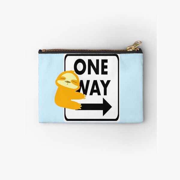 Item preview, Traffic Sign design, one way sign with cute orange sloth - cute designed and sold by Aerithcloud01.