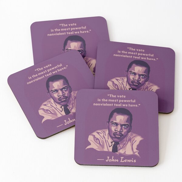 Item preview, John Lewis Portrait and Quote designed and sold by Unhinged Heather.