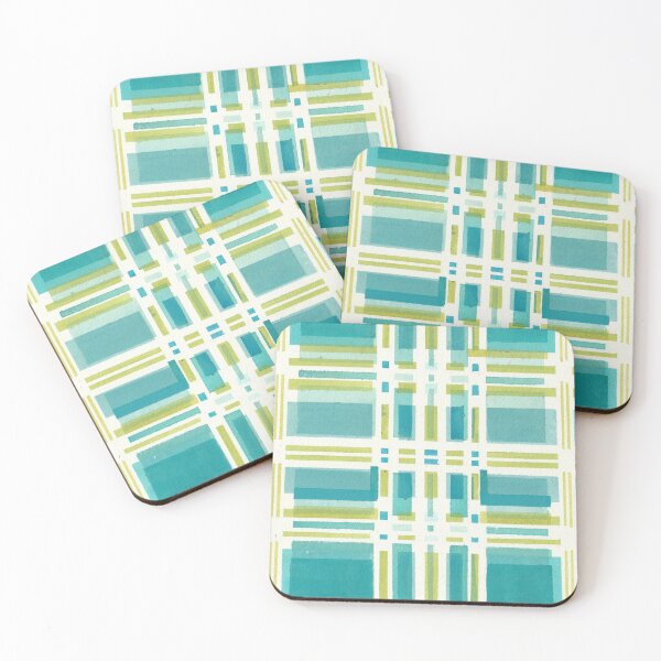 Item preview, Aqua and Green Plaid designed and sold by KeLu.