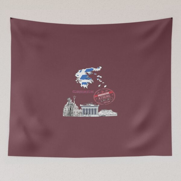 Item preview, World Flag Greece designed and sold by FunZoo.