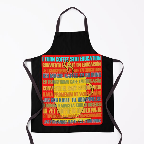 Item preview, I Turn Coffee Into Education Many Languages Yellow Mug designed and sold by artfulnotebook.