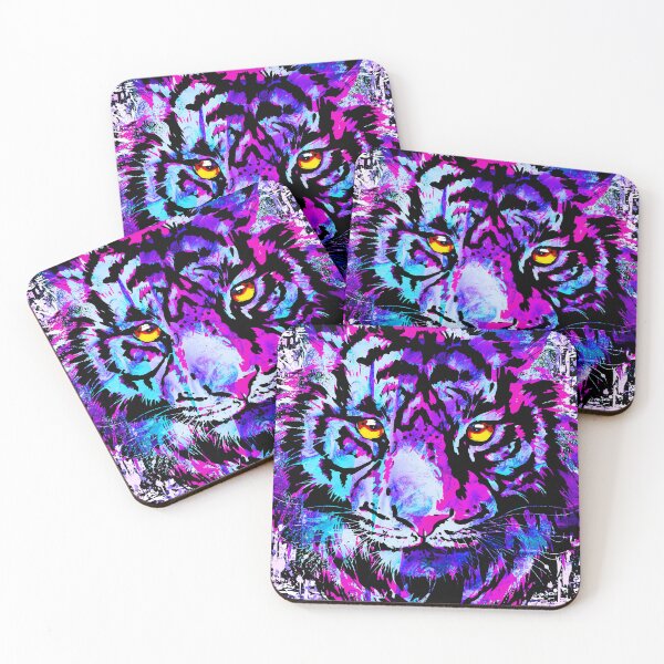 Item preview, Purple Tiger Head - Realistic Tiger Eyes designed and sold by BigWildKiwi.
