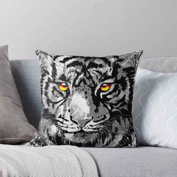 Item preview, White Tiger Head - Realistic Tiger Eyes designed and sold by BigWildKiwi.