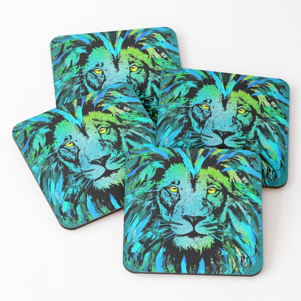Item preview, Bluish Grey Lion Head - Lion Portrait - Tigazprint designed and sold by BigWildKiwi.