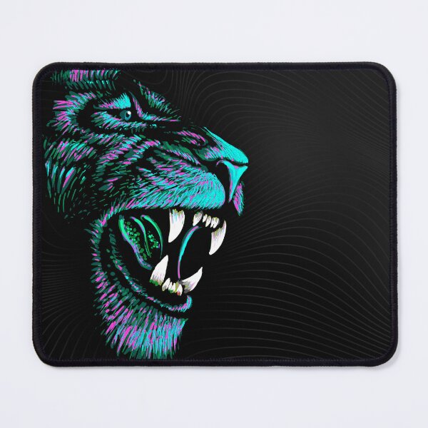 Item preview, Artistic Lion Head - Lion Drawing Desk Mat designed and sold by BigWildKiwi.