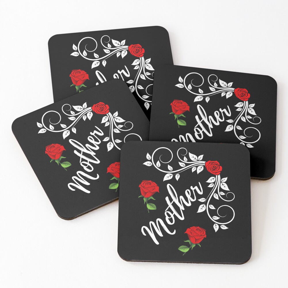Aperçu de l'œuvre Dessous de verre (lot de 4) créée et vendue par RedSparkle.