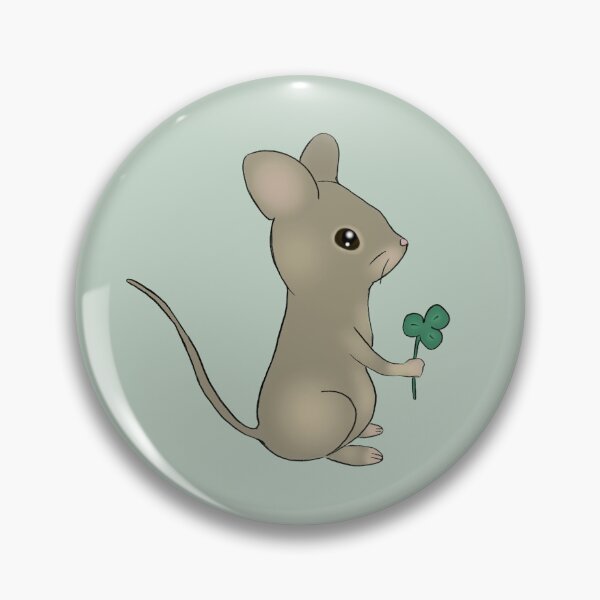 Item preview, Springtime Mouse with Clover  designed and sold by Toshi and Co..