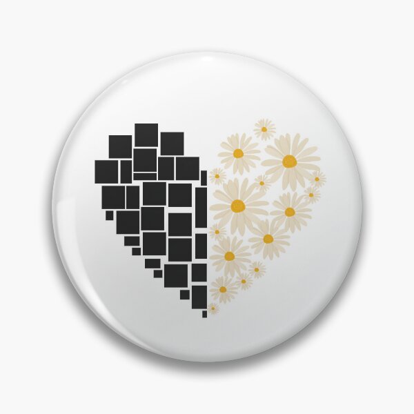 Item preview, Heart in Boxes and Daisies designed and sold by Lovv Sphere.