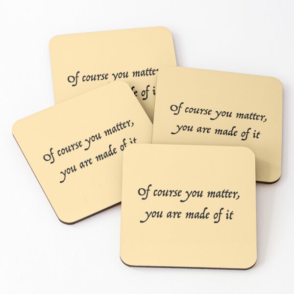 Item preview, Of Course You Matter (black version) designed and sold by SSDoodles.
