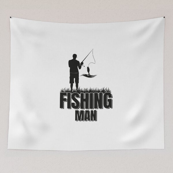 Item preview, Happiness Is A Day Spent Fishing, Fishing Man designed and sold by Ildar012.
