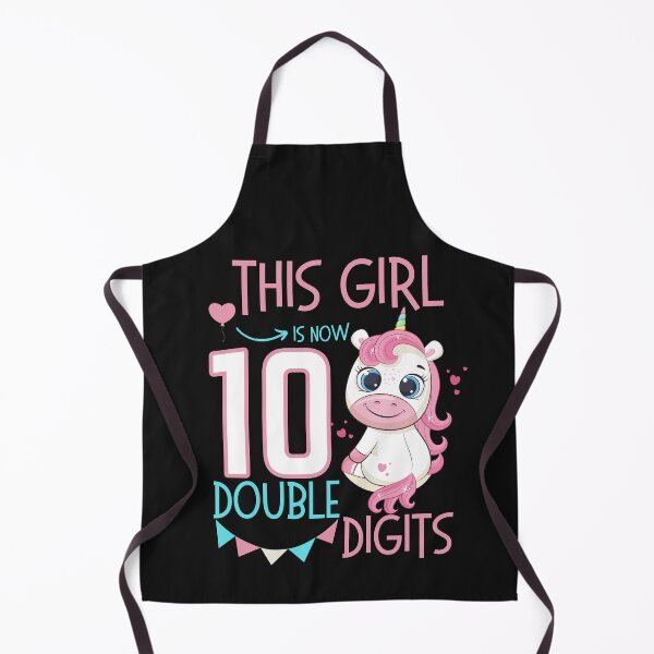 Item preview, This Girl Is Now 10 Double Digits 10th birthday Unicorn designed and sold by PuPPuB.