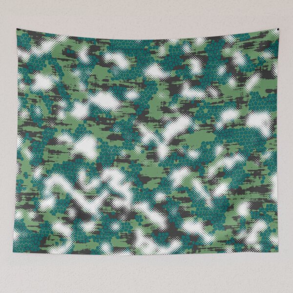 Aperçu de l'œuvre Camouflage vert créée et vendue par Tshirtstory.