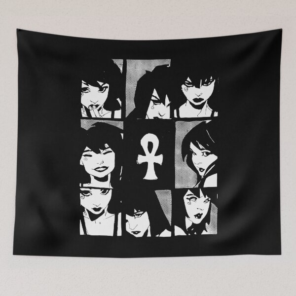 Item preview, Death girl character black poster designed and sold by Cardoso1621.
