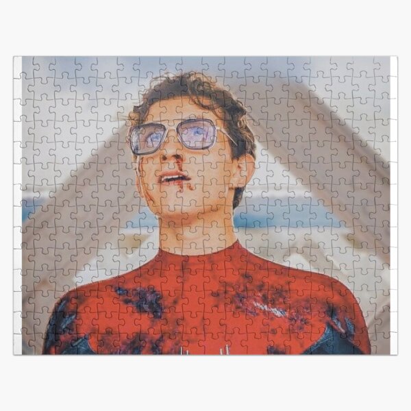 spidey tom holland aesthetic Jigsaw Puzzle for Sale by marcocoulter