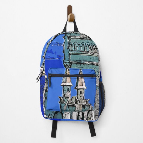 Item preview, Palace Swallow's Nest Gaspra Crimea Russia mountain seascape color art designed and sold by artdragongift 15.