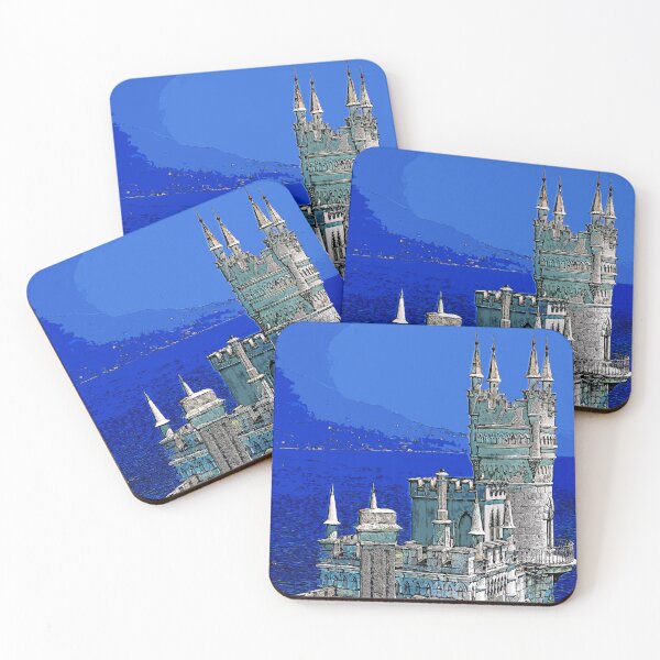 Item preview, Palace Swallow's Nest Gaspra Crimea Russia mountain seascape color art designed and sold by artdragongift 15.