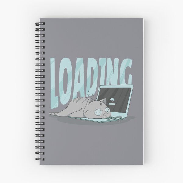Item preview, Loading on Computer - Cute Cats on Computer designed and sold by Artrographic.