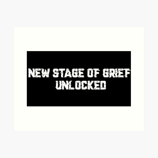 Item preview, New Stage of Grief (white version) designed and sold by SSDoodles.