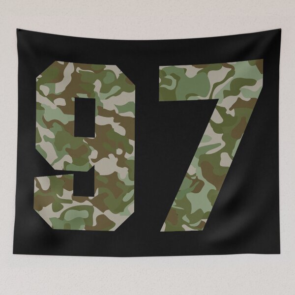 Item preview, Army Camo Veteran Lucky Number 97 designed and sold by Urosek.