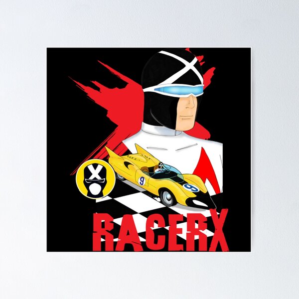 Speed Racer Black and White Design Poster for Sale by Persona